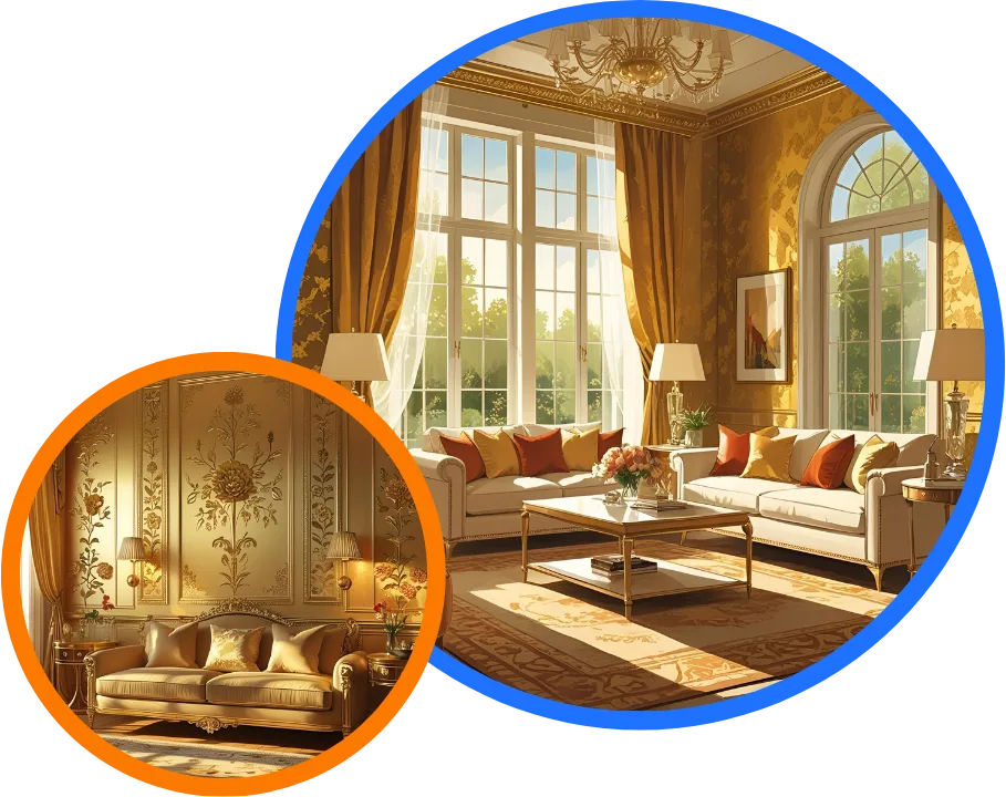Best Living Room Wallpaper in Dubai