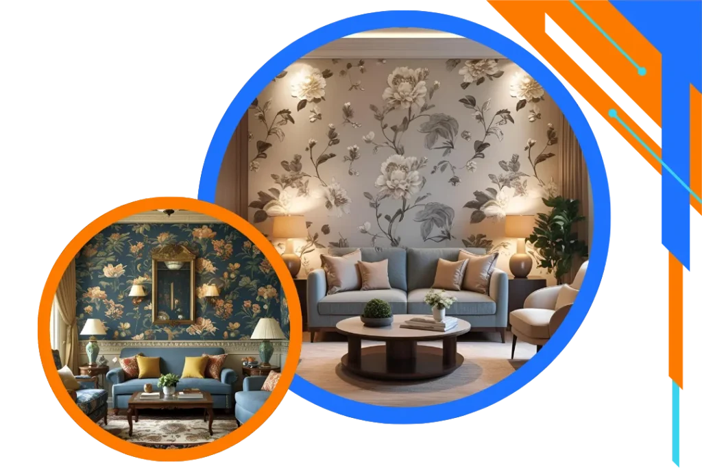 Living Room Wallpaper Dubai