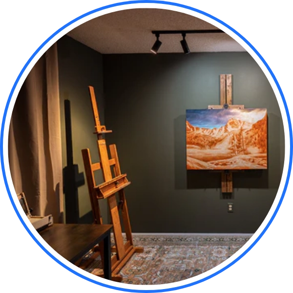 Customized wall painting for studios