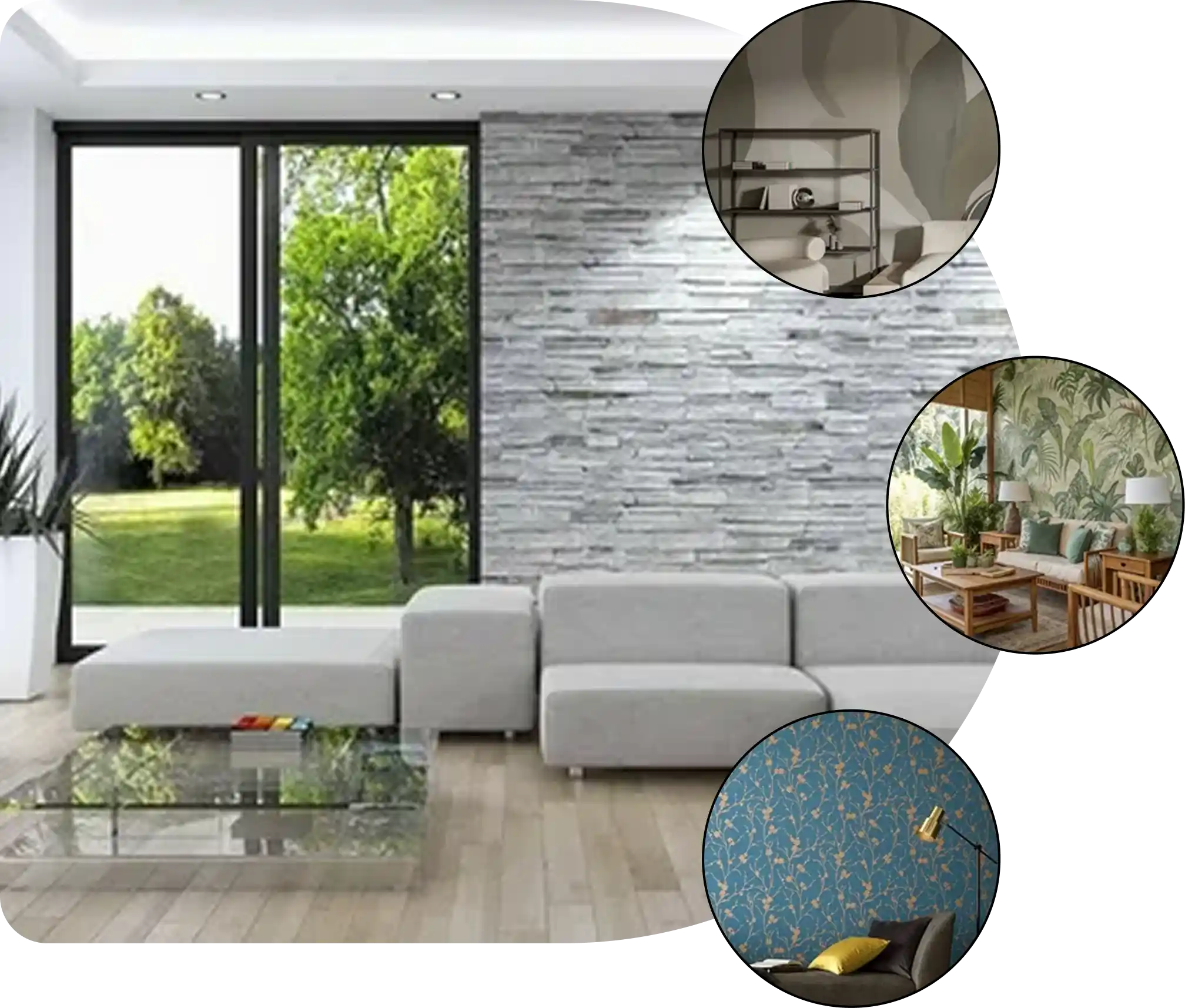 Premium Living Room Wallpaper