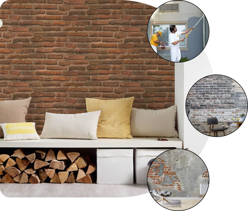 Removable Brick Wallpaper Dubai